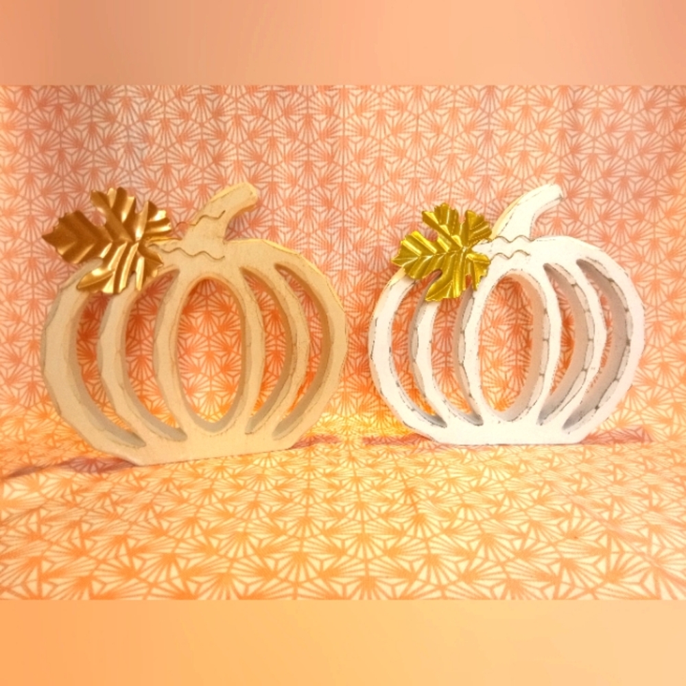 2 Decorative Pumpkin Decorations New
